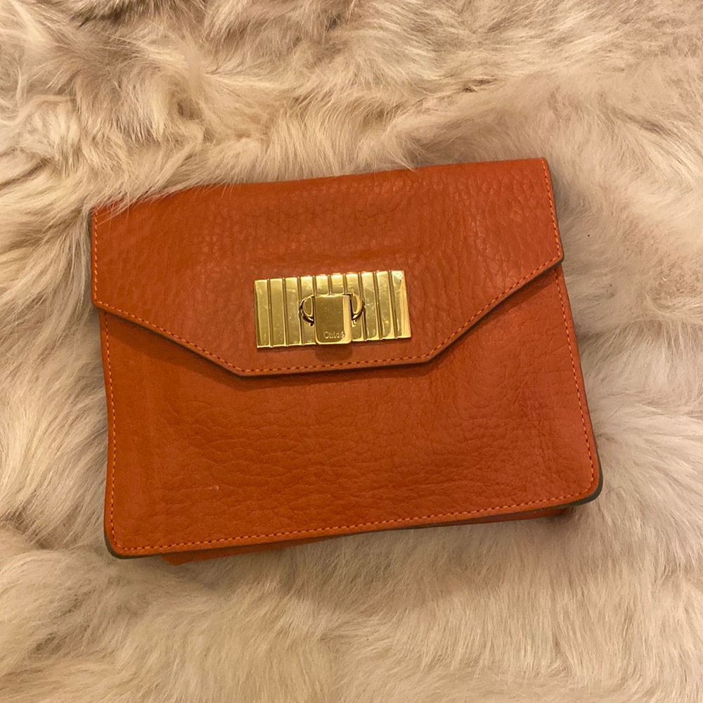 AUTHENTIC CHLOE Dark Orange Clutch